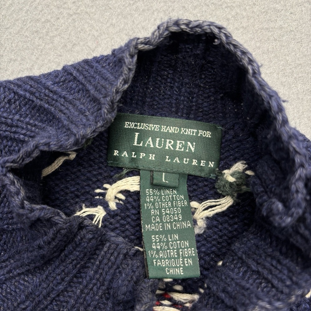 Vintage Lauren Ralph Lauren Ski Sweater Women's Large RARE - Picture 10 of 16